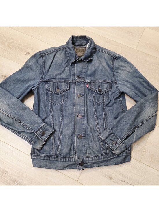 Levi's Jackets & Blazers - Vtg 2012 Iconic Classic Levi's Denim Trucker Jacket Sz Sm Black Label